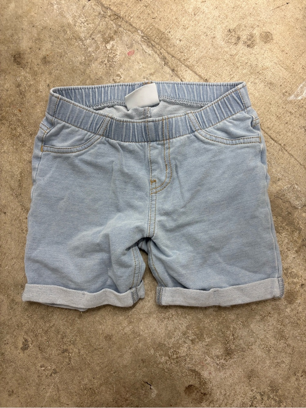 Cat & Jack Shorts 3T Unisex Baby & Toddler Blue Cotton Elastic Pull On Pockets